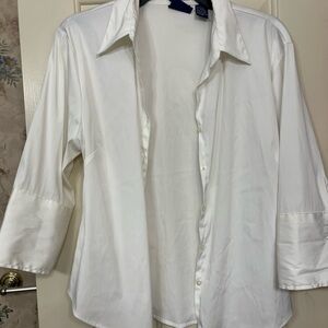 Classic White Button-Up Shirt